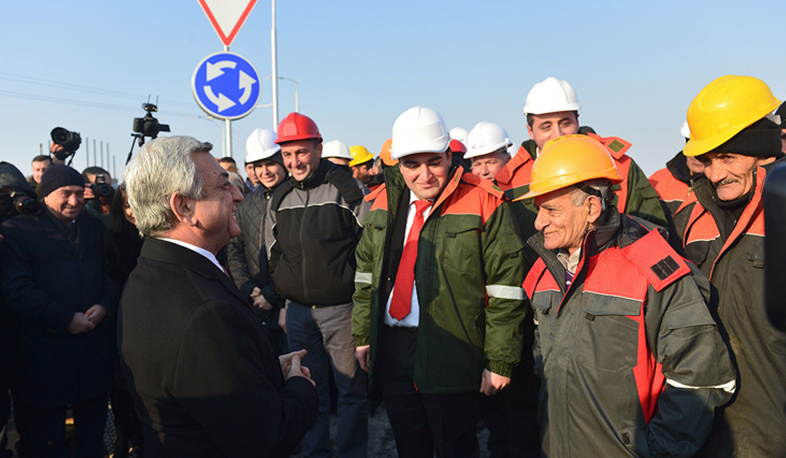The new highway connecting Artashat highway with Arshakunyats Avenue exploited today