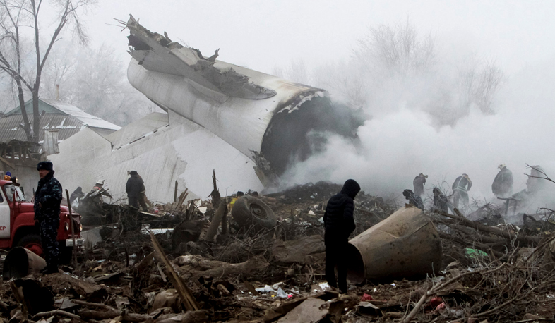 Ղրզղստանում բեռնատար օդանավն ընկել է մարդկանց վրա. կան զոհեր