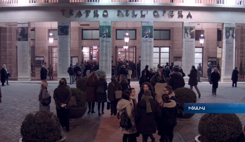 Stepan Rostomyan's Symphony N.3 was played at Rome Opera Theatre