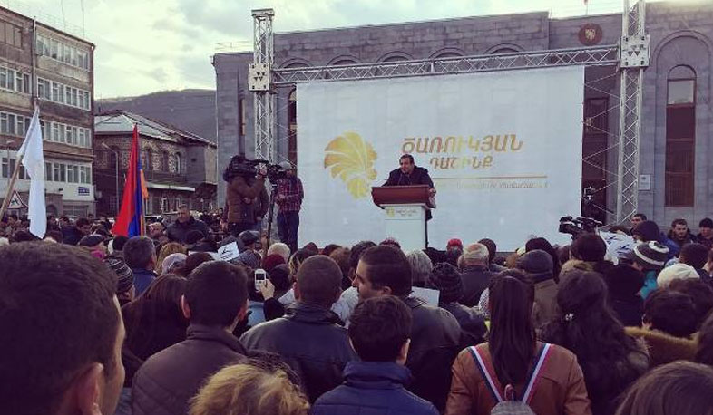 Tsarukyan urges Syunik voters to elect and demand
