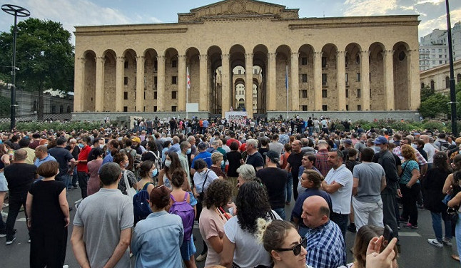 Protesters in Georgia are demanding Prime Minister’s resignation