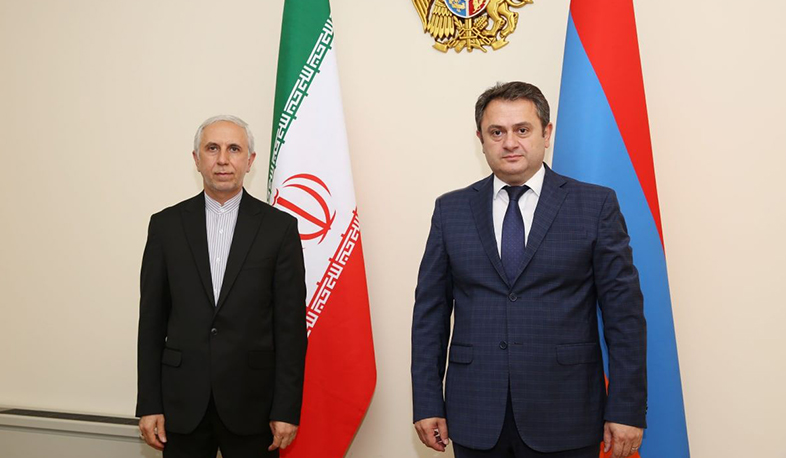 Айк Чобанян обсудил с послом Ирана отраслевые вопросы, представляющие взаимный интерес
