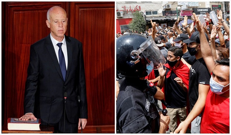 Tunisian president fires prime minister after violent protests