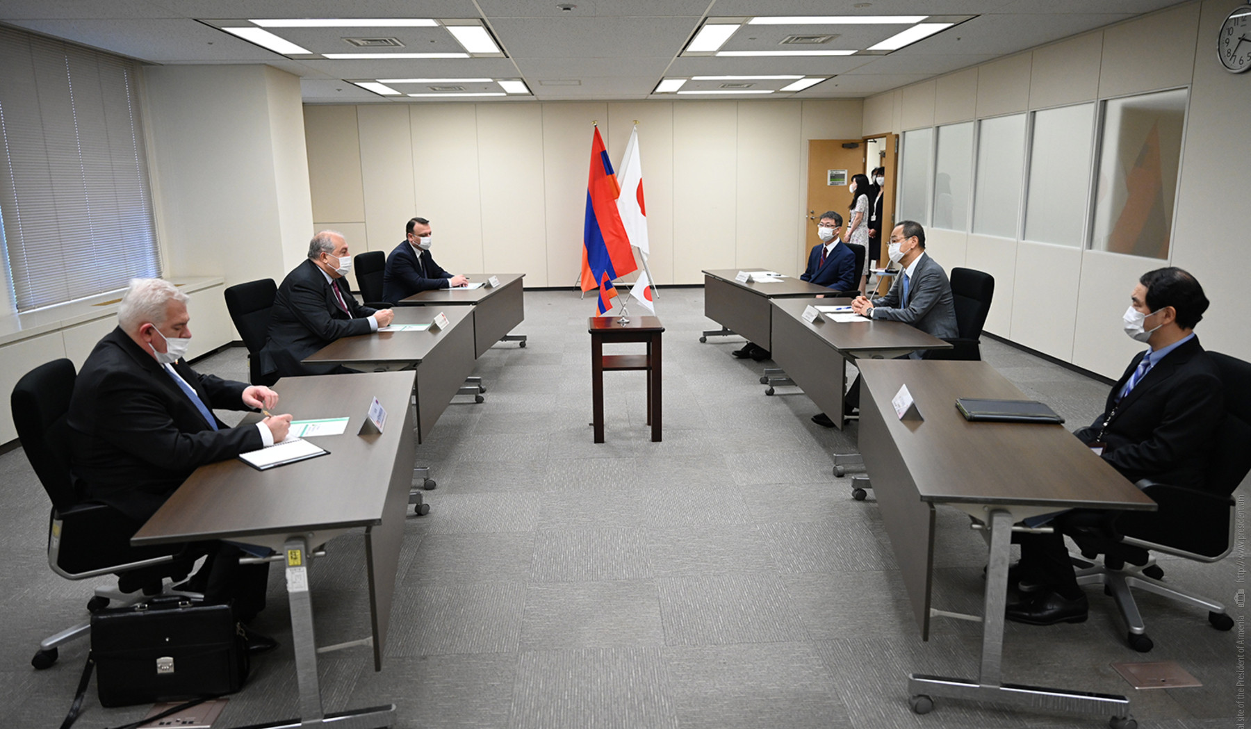 Президент Армении обсудил вопросы взаимодействия в сфере обеспечения ядерной безопасности с председателем Агентства по ядерному регулированию Японии