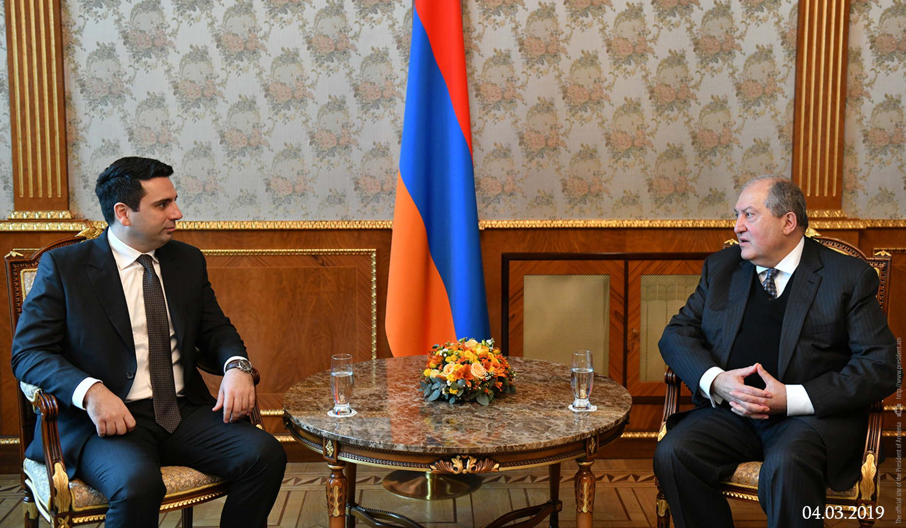 Արմեն Սարգսյանը շնորհավորել է Ալեն Սիմոնյանին՝ Ազգային ժողովի նախագահի պաշտոնում ընտրվելու առթիվ