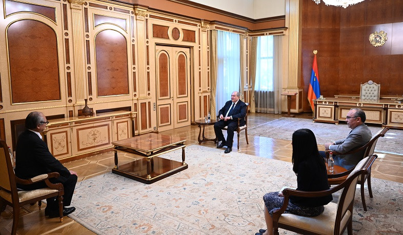 Armen Sarkissian received Ambassador of Japan to Armenia