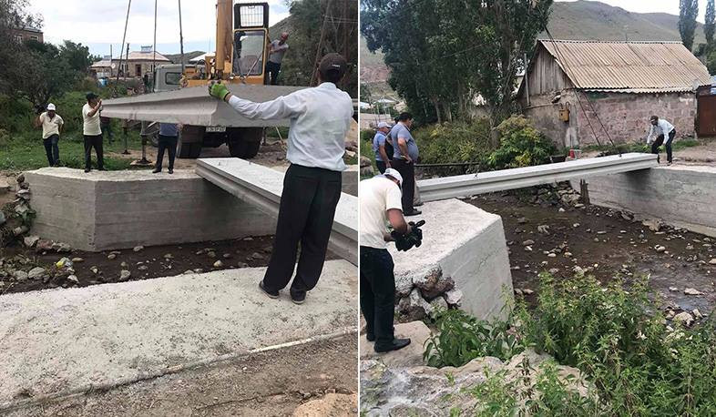 Հիմնանորոգվում է Գեղարքունիք համայնքի  վթարված կամուրջը