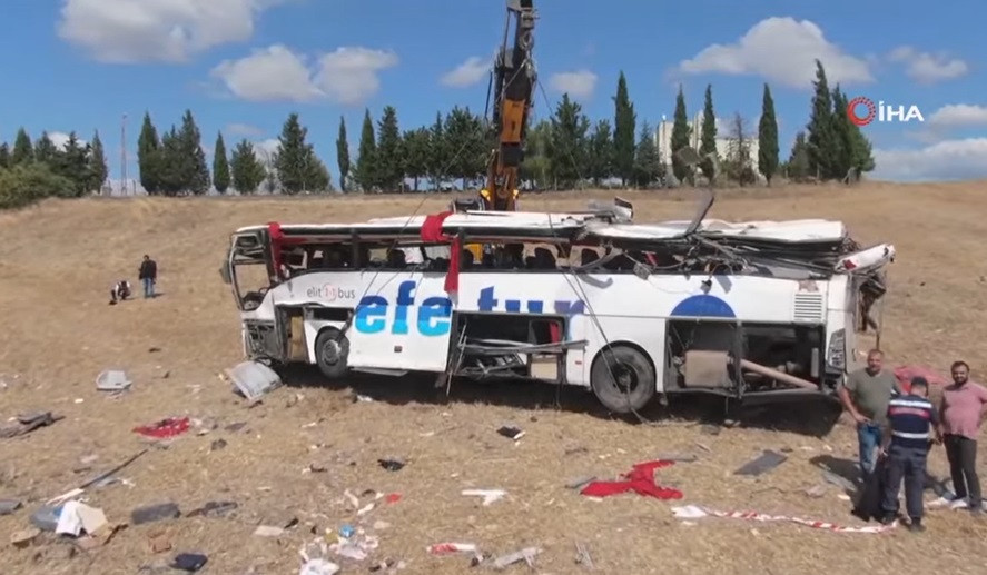 At least 15 killed in passenger bus crash in Turkey’s west