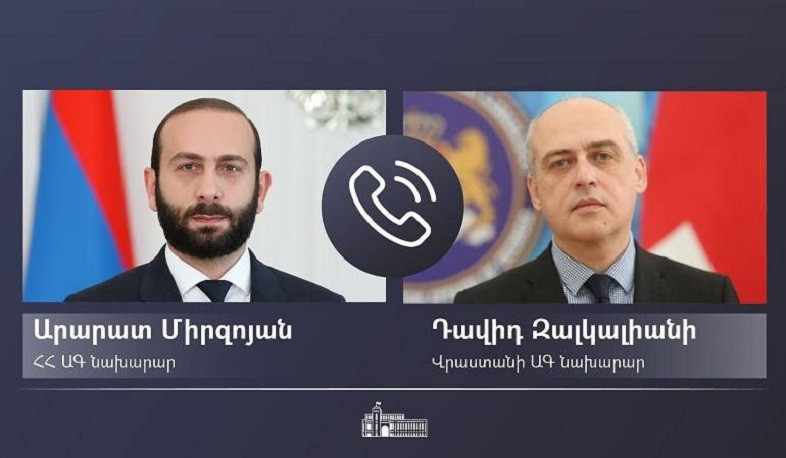 Арарат Мирзоян и Давид Залкалиани обсудили ситуацию, сложившуюся в результате провокационных действий азербайджанских ВС в отношении суверенной территории Армении