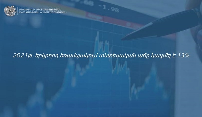 2021թ. երկրորդ կիսամյակում տնտեսական աճը կազմել է 13 տոկոս