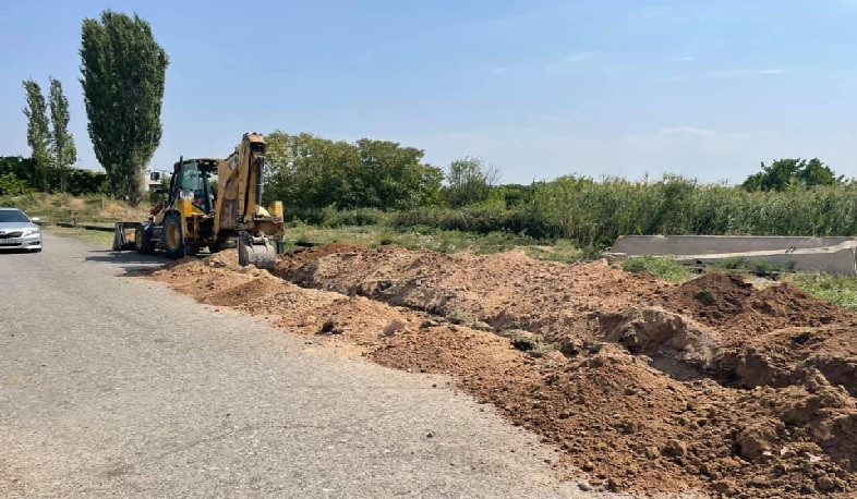 Բաղրամյան համայնքում վերակառուցվում է խմելու ջրամատակարարման բաշխիչ ցանցը