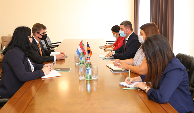 Գնել Սանոսյանը ՀՀ-ում Նիդեռլանդների դեսպանի հետ հանդիպմանը կարևորել է երկկողմ հարաբերությունների ամրապնդման անհրաժեշտությունը