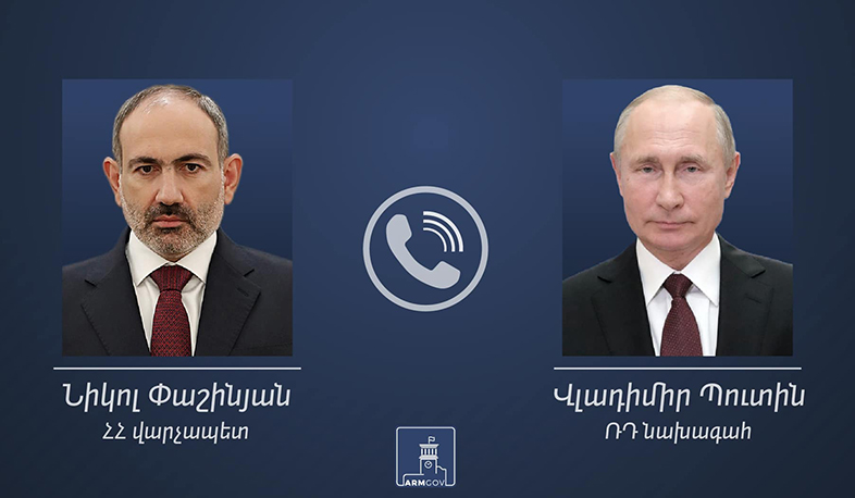 Nikol Paşinyanla Vladimir Putin arasında telefon danışığı olub