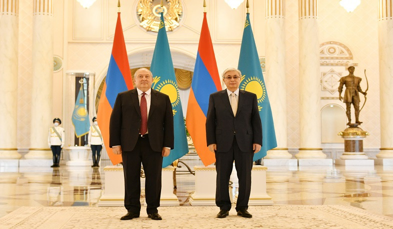 Արմեն Սարգսյանը շնորհավորել է Կասիմ-Ժոմարտ Տոկաևին Սահմանադրության օրվա առթիվ