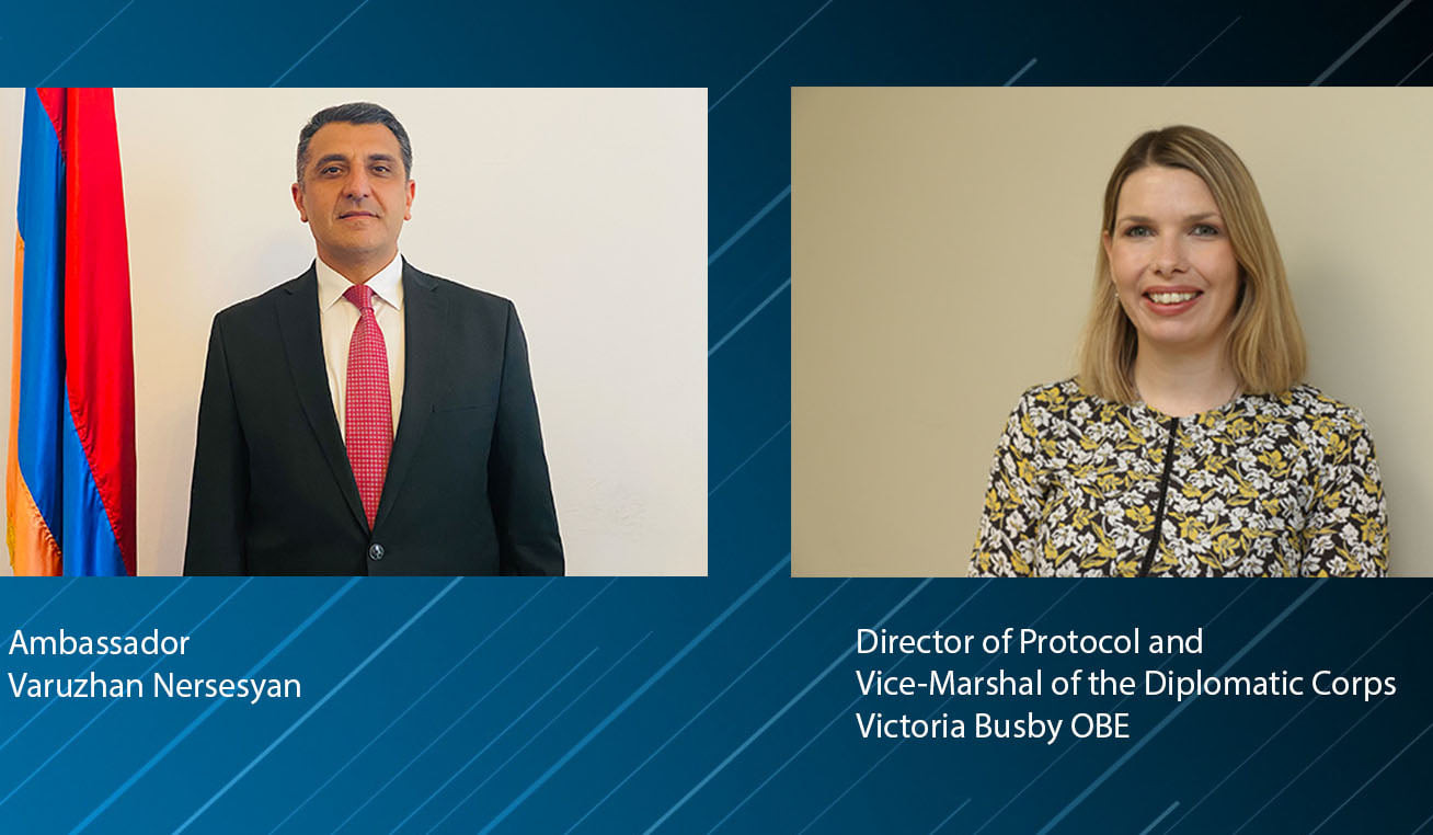 Ambassador Varuzhan Nersesyan presented the copies of his credentials to the Vice-Marshal of the UK Diplomatic Corps