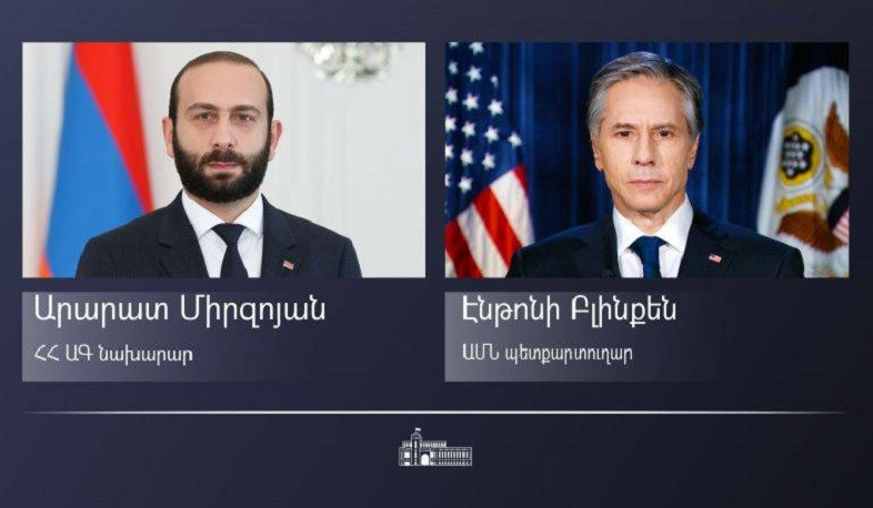 Together, we can advance our joint interests in Armenia’s sovereign, democratic, peaceful, and prosperous future: US Secretary of State to Ararat Mirzoyan