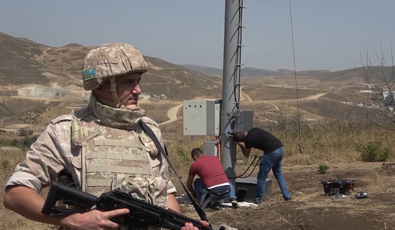Российские миротворцы обеспечили безопасность работ по восстановлению мобильной связи и сети Интернет в отдаленных районах Арцаха