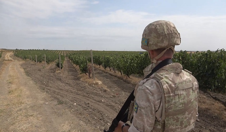 Russian peacekeepers ensure safe grape harvest for children of Artsakh boarding school