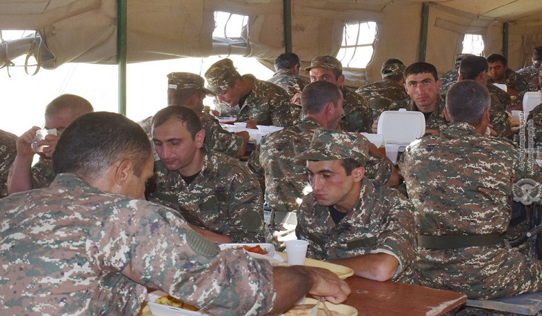 Ստուգվել են պահեստազորայինների սննդի կազմակերպման պայմանները