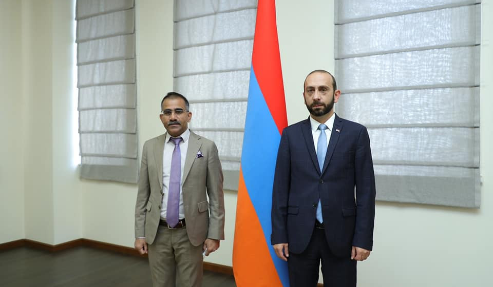 Ararat Mirzoyan and Indian Ambassador discuss current developments over North-South International Transport Corridor