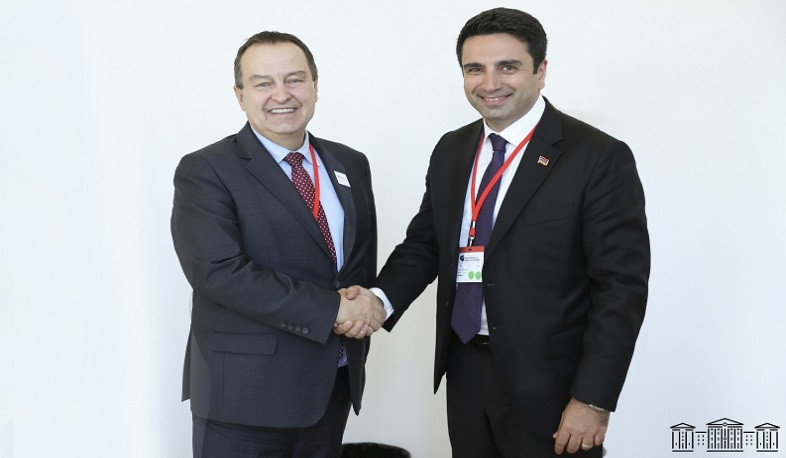 Ален Симонян на встрече с председателем НС Сербии поприветствовал решение об открытии посольства Сербии в Армении