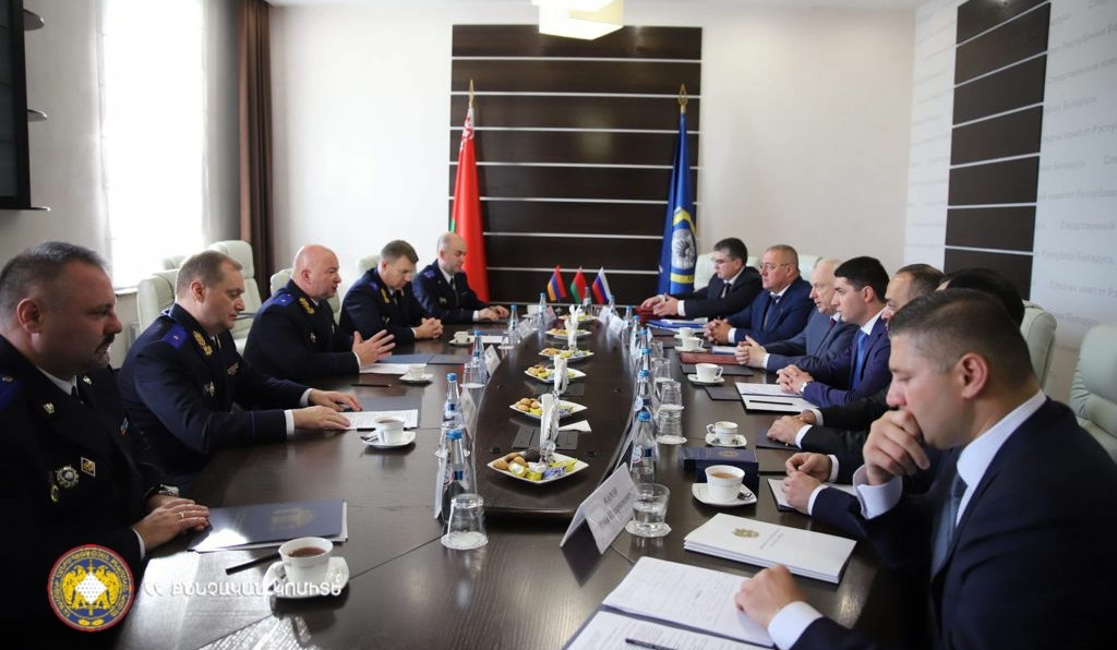 Chairman of Armenia’s Investigative Committee Argishti Kyaramyan is in Belarus