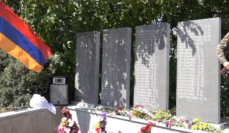 Monument dedicated to memory of war victims was unveiled in Sarigyugh community, Tavush province