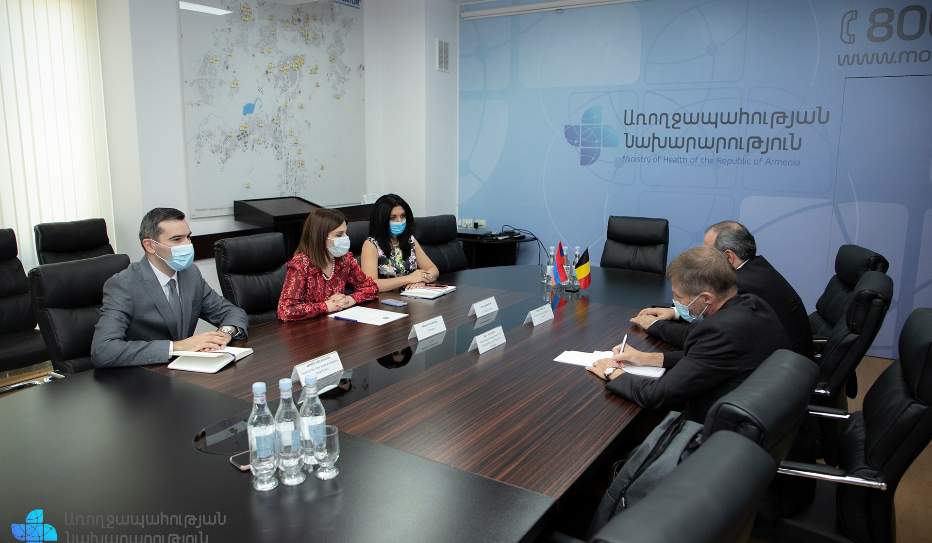 ՀՀ առողջապահության նախարարն ու Բելգիայի դեսպանն անդրադարձել են կորոնավիրուսի դեմ պատվաստումային գործընթացին