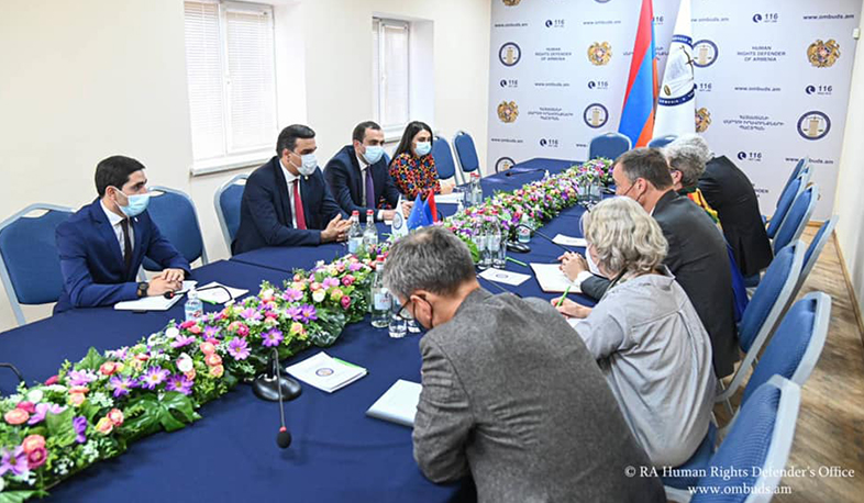Armenian Ombudsman with precise facts presented Azerbaijan's violations to EU Special Representative
