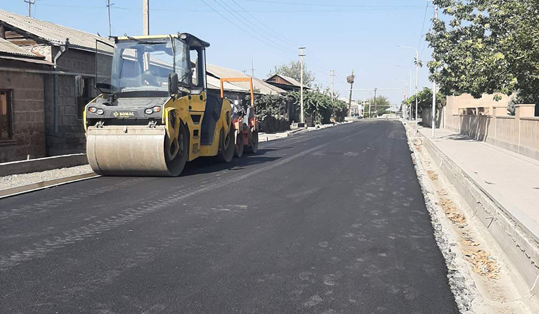 Սուբվենցիոն ծրագրով հիմնանորոգվում է Նորաբաց համայնքի Երևանյան փողոցը