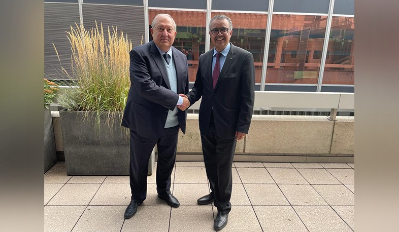 Vaccination is the main means to fight pandemic: Armen Sarkissian met with WHO Director General