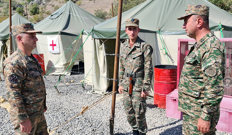 Ստուգվել են եռամսյա վարժական հավաքներում ընդգրկված պահեստազորայինների սոցիալ-կենցաղային պայմանները