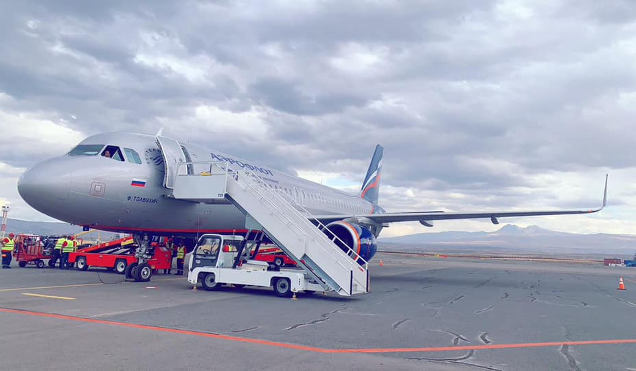 Стартовали рейсы авиакомпании Aeroflot по маршруту Москва-Гюмри-Москва