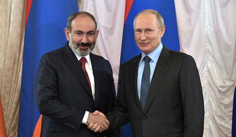 Vladimir Putin sends congratulatory message to Nikol Pashinyan on 30th anniversary of Independence