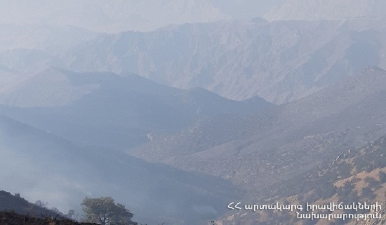 «Արևիկ» ազգային պարկում հրդեհաշիջման աշխատանքները վերսկսվել են