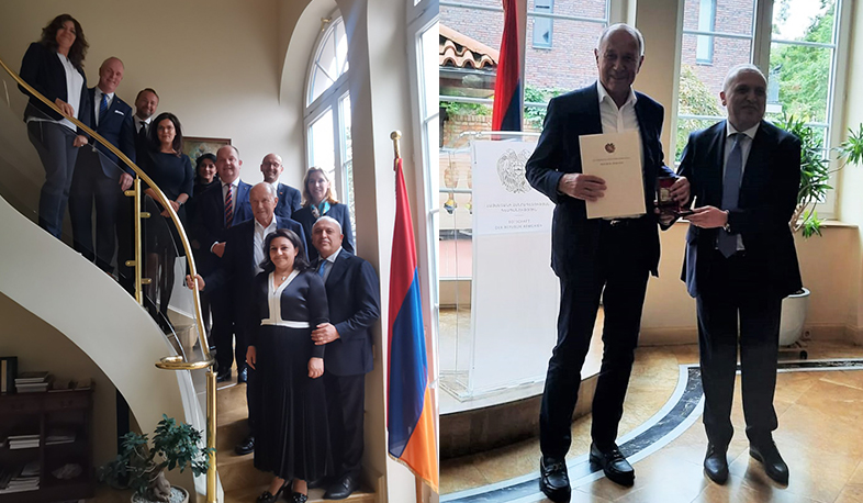 ԳԴՀ-ում՝ ՀՀ դեսպանությունում, հյուրընկալվել են Գերմանիայում հավատարմագրված ՀՀ պատվավոր հյուպատոսներ