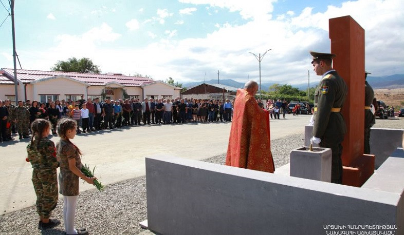 President of Artsakh took part in opening ceremony of khachkar-monument in Berkadzor community
