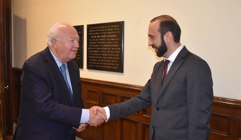Արարատ Միրզոյանի հանդիպել է ՄԱԿ Քաղաքակրթությունների դաշինքի բարձր ներկայացուցիչ Միգել Անխել Մորատինոսի հետ