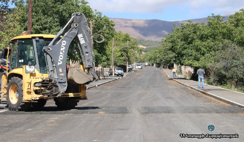 Բուժականում ասֆալտապատվել է շուրջ 1,5 կմ երկարությամբ ճանապարհահատված