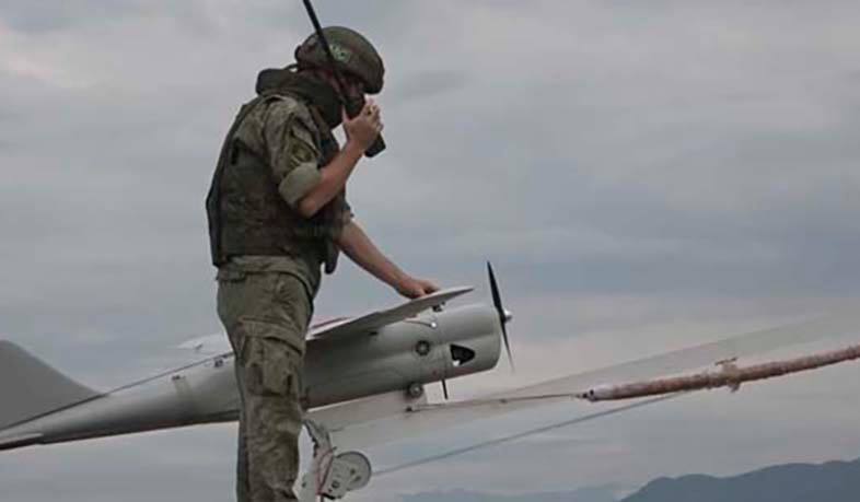Российские миротворцы в Арцахе провели объективный контроль обстановки с использованием БпЛА «Орлан-10»
