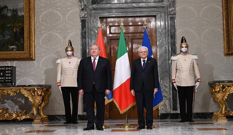 After meeting with President of Italy, Armen Sarkissian will take part in exhibition of works by great Armenian artists