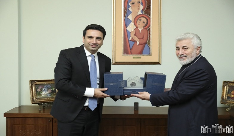 Alen Simonyan met with Primate of the Diocese of the Armenian Apostolic Church in New Nakhijevan, Russia