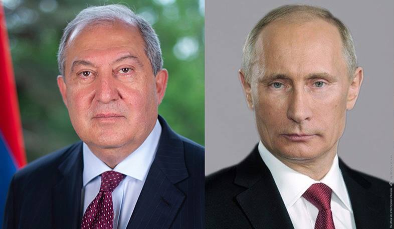 I am sure that allied relationships will continue to contribute to promoting bilateral agenda: Armen Sarkissian to Putin