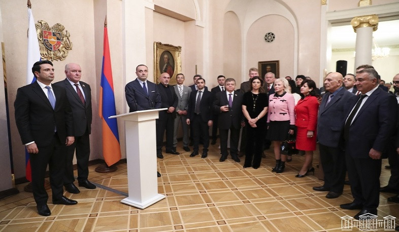 Delegation led by Alen Simonyan hosted in Armenian Embassy of RF
