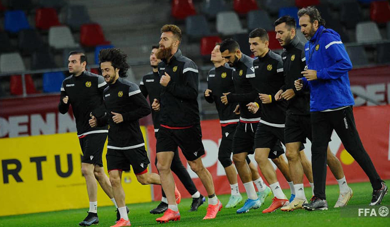 Հայաստանի ազգային հավաքականը Ռումինիայում նախախաղային մարզում է անցկացրել