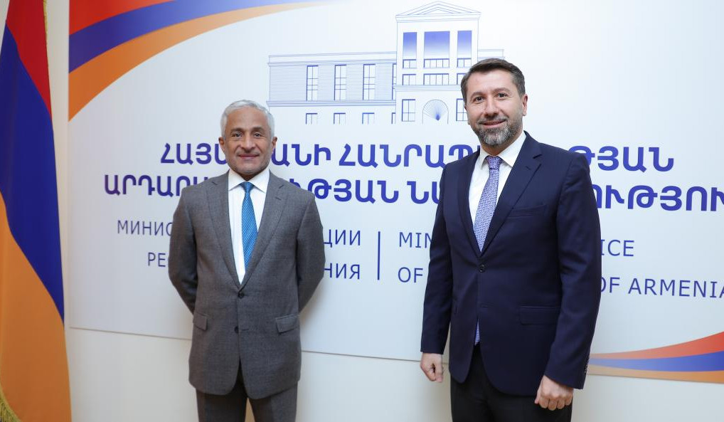 Chairman of UAE Control Chamber arrived in Armenia at invitation of Justice Minister
