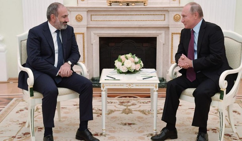 Песков рассказал, что переговоры Путина и Пашиняна предполагают беседу и рабочий обед