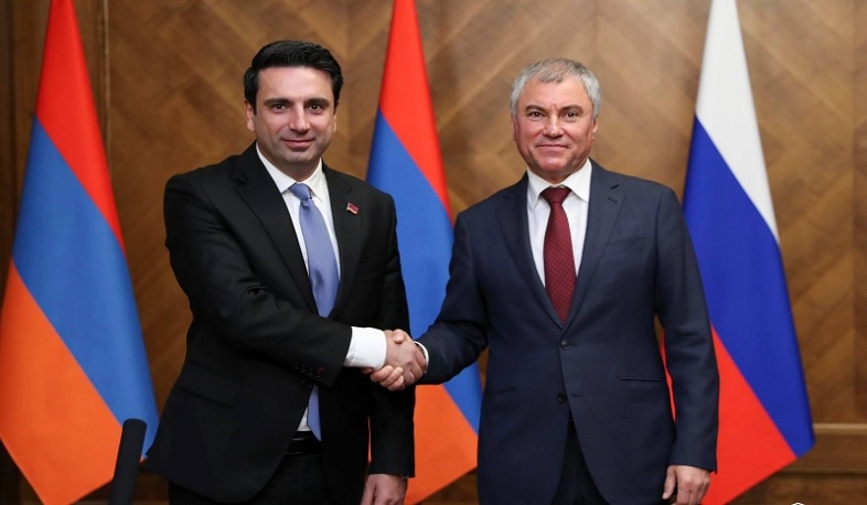 Ալեն Սիմոնյանը շնորհավորել է Վյաչեսլավ Վոլոդինին՝ ՌԴ ԴԺ Պետական դումայի նախագահի պաշտոնում վերընտրվելու կապակցությամբ