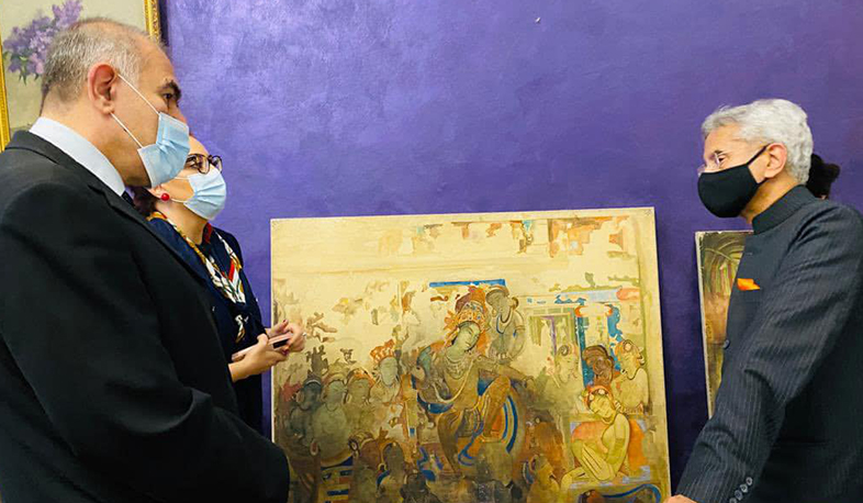 Հնդկաստանի ԱԳ նախարար Սուբրամանյամ Ջայշանկարն այցելել է Հայաստանի ազգային պատկերասրահ