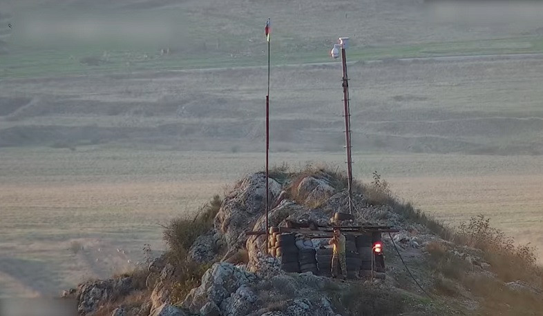 Кадры выстрелов с азербайджанской стороны в направлении позиций Армии обороны